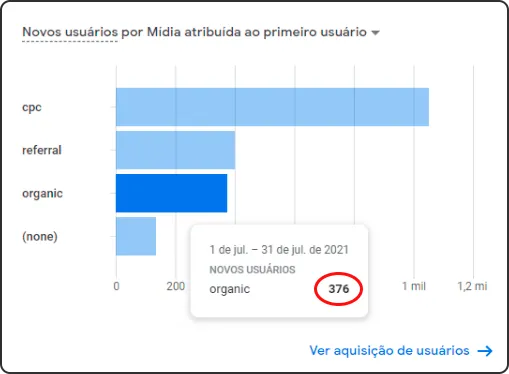Consultoria de SEO 2 Case de Sucesso - Resultado antes do SEO com a Omni Creative - Julho/2021